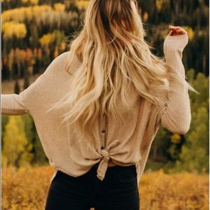 Urban outfitters tie grey thermal